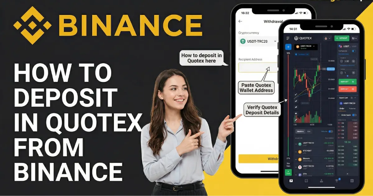 How to Deposit on Quotex Using Binance-TRC20 Easy Method Explained